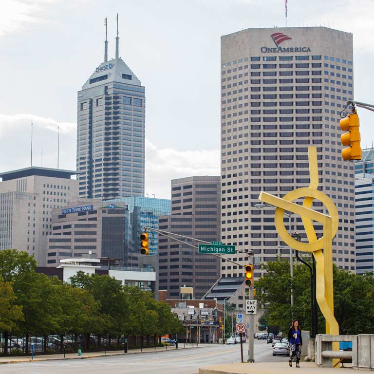 Downtown Indianapolis buildings