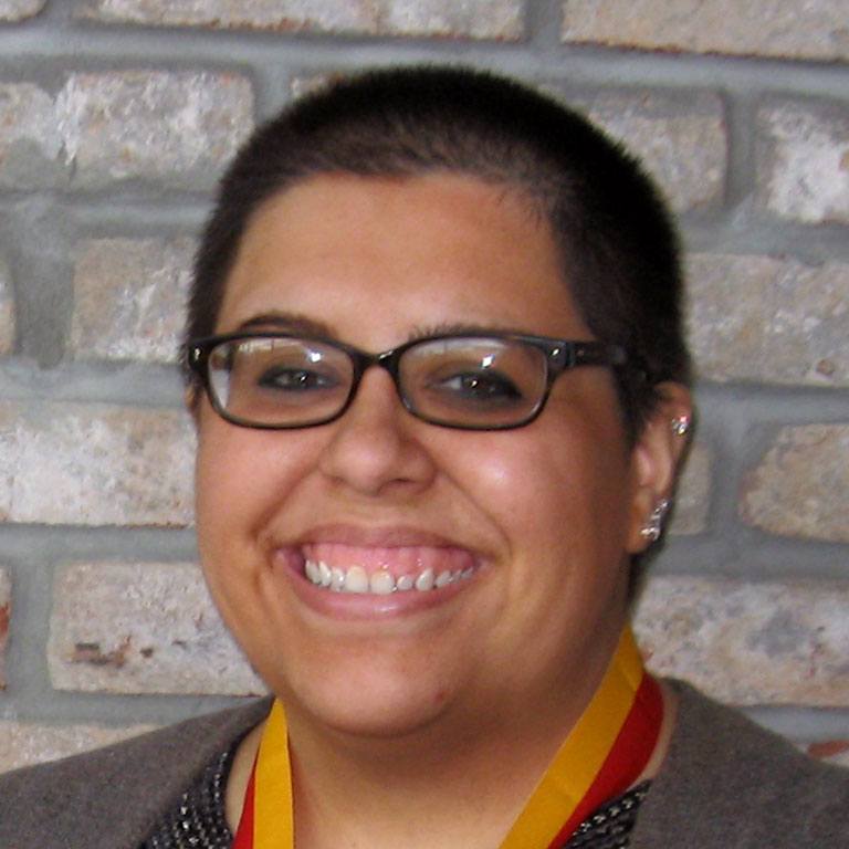 Jessica Davis, winner of the William M. Plater Civic Engagement Medallion