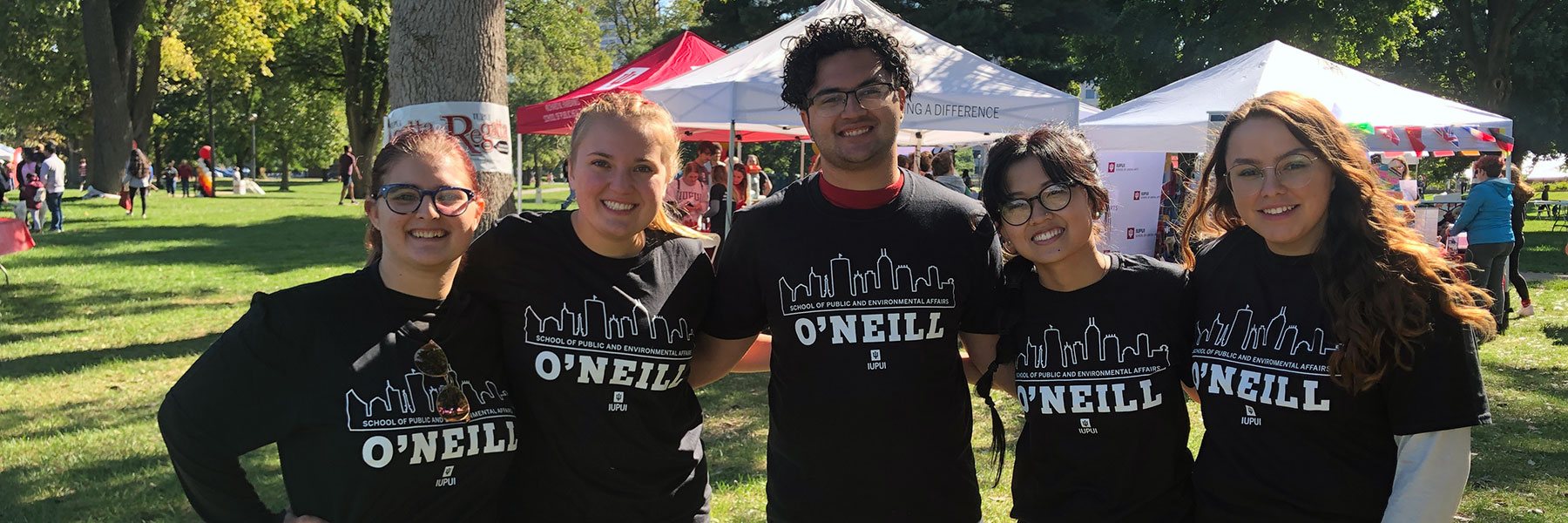 O'Neill students enjoying the day at the IUPUI Regatta. September 2021.